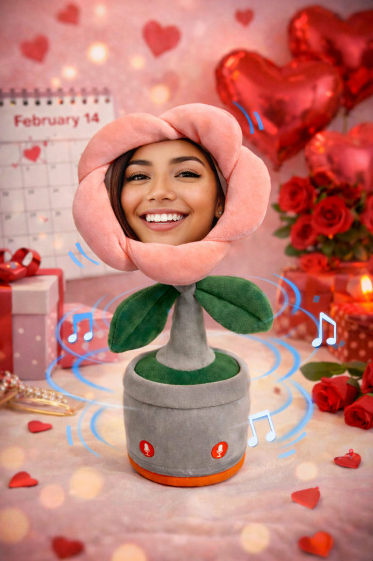 Dancing Custom Flower Snug Petals™ Custom Face Dancing Flower